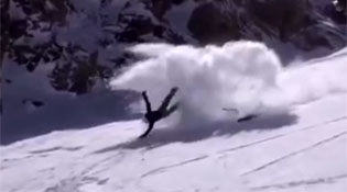 Skier Becomes a Human Fidget Spinner