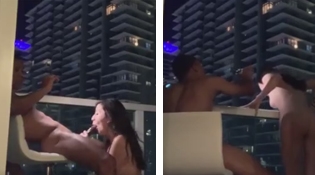 Spitting Cum Off A Balcony