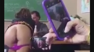 Dared To Flash Her Ass In Class