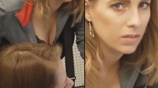 Caught Filming Coworkers Tits